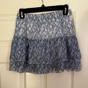 Abercrombie tiered blue skirt size 11-12